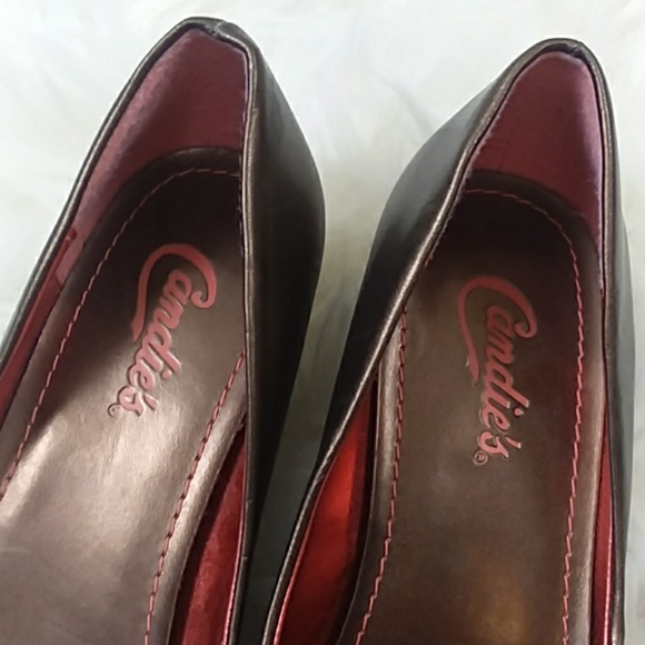 Candie's Bronze Kitten Heels - Picture 6 of 7